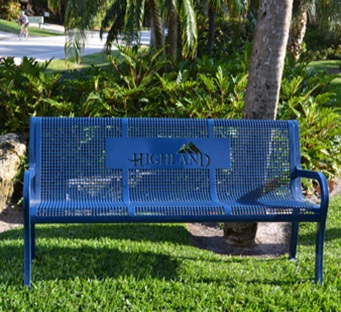 Thermoplastic Park Bench