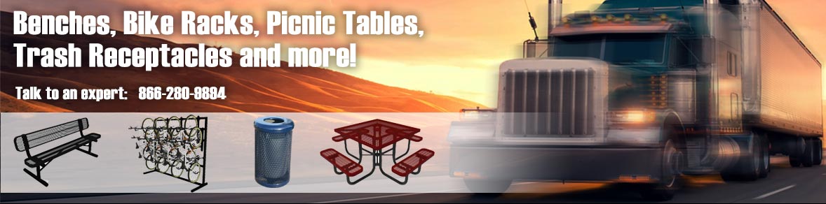 Picnic Tables, Bike Racks, Benches and more!