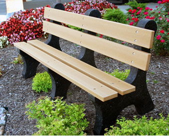 Colonial Recycled Plastic Bench