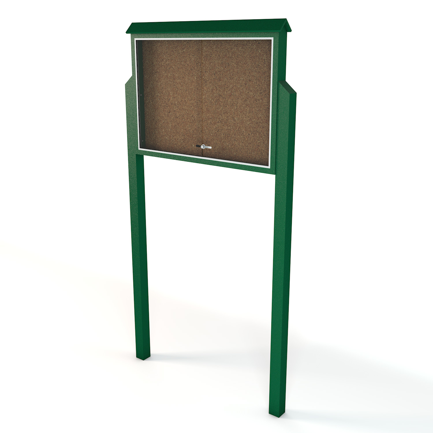 Single-Sided Large Recycled Plastic Message Center With Posts