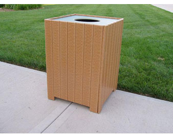 Standard Square Recycled Plastic Receptacle