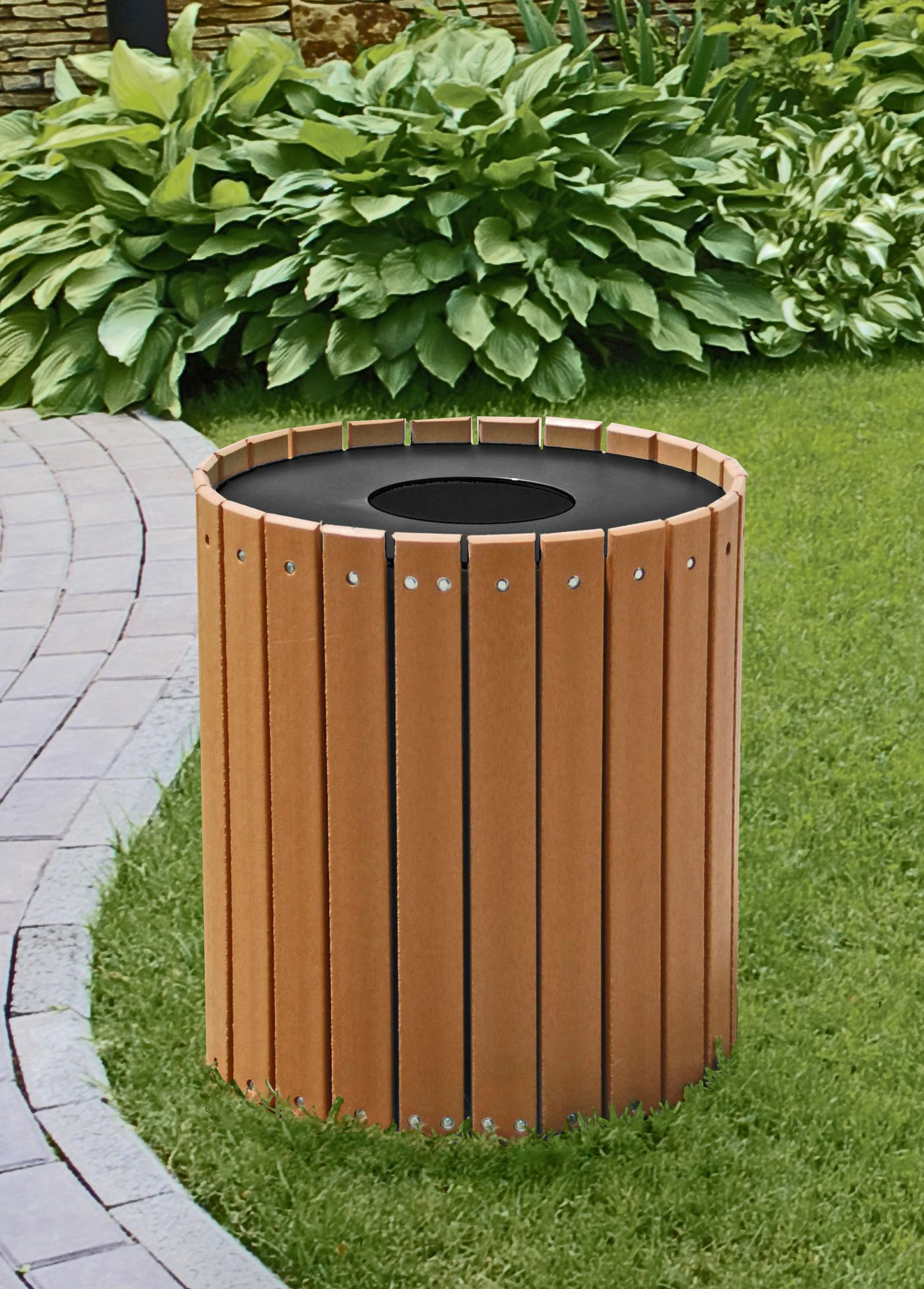 Standard Round Recycled Plastic Receptacle