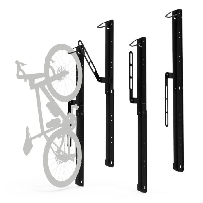 HORUSDY Bike Storage Rack, 6 Bike Racks And 6 Helmets Hooks, Wall - View #5