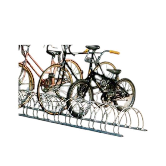 12-Bike Double-Sided Galvanized Circular Bike Rack - 8’L
