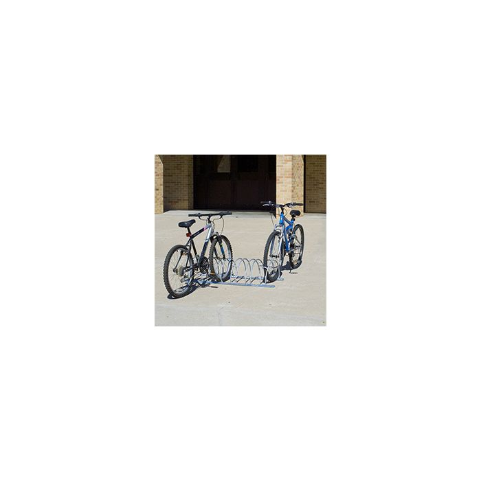 12-Bike Double-Sided Galvanized Circular Bike Rack - 8’L