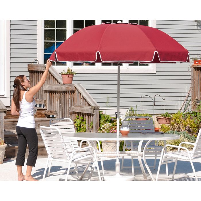best high end patio umbrella Toject 15 ft. x 9 ft. Rectangular Metal Double-Sided Market Patio Umbrella  with Base and Crank in Dark Blue PU-MI700