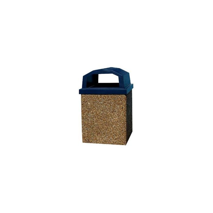 40-Gallon Receptacle with Raised Lid - Standard Color Series (Quick Ship)