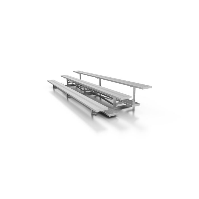 3 Row Aluminum Bleachers - Sideline Series