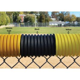 100'L or 250'L Corrugated Polypropylene Fence Cap Protection w Slit