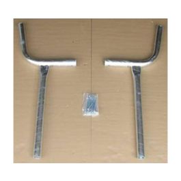 2.375 OD Galvanized Metal Frame for Stationary Wooden  Bench.