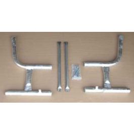 2.375 OD Galvanized Metal Frame for Portable Wooden Bench.