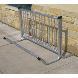56 Single Entry Bicycle Rack with 4 Bike Capacity.