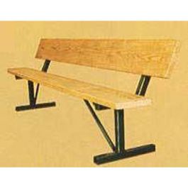 14-Gauge Painted Portable Frame for Park Bench.