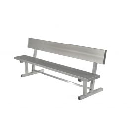 All-Aluminum Player's Bench with Back - Portable 