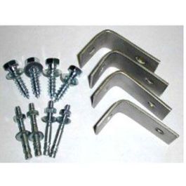 Stainless Steel Permanent Mount Kit for Recycled Plastic Benches or Tables