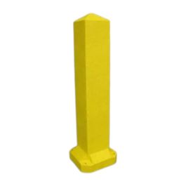 3-Ft. Recycled Plastic Yellow Traffic Bollard