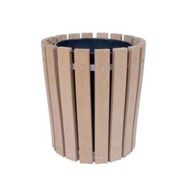 32-Gallon Recycled Plastic Trash Receptacle