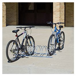 12-Bike Double-Sided Galvanized Circular Bike Rack - 8’L