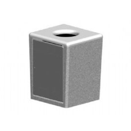 45-Gal. Rectangular Open Top Concrete Trash Receptacle - 29L x 26W x 36H