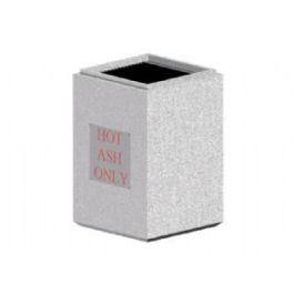 Square Concrete Hot Ash Receptacle - 22L x 22W x 35H