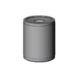 36-Gal. Round Open Top Concrete Trash Receptacle - 26.13D x 32.63H
