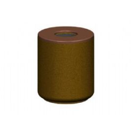 30-Gal. Round Open Top Concrete Trash Receptacle - 30D x 35H