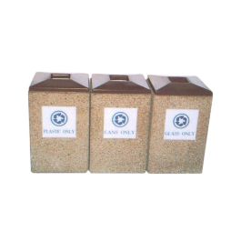 22-Gal. Concrete Recycling Waste Receptacle