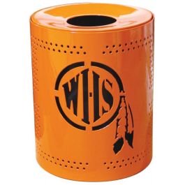 32-Gal. Perforated Custom Logo Receptacle