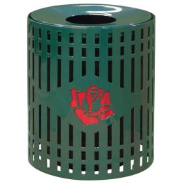 32-Gal. Diamond Pattern Multicolor Custom Logo Receptacle