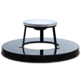 Ash Urn Top for Open Top Metal Trash Receptacle.