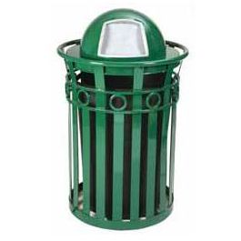 36 Gal. Receptacle with Dome Top Lid and Plastic Liner