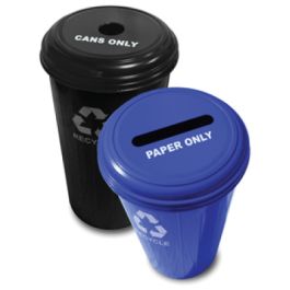 Round, Perforated, Recycling Container