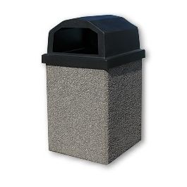 30-Gallon Receptacle with Raised Lid - Standard Color Series (Quick Ship)