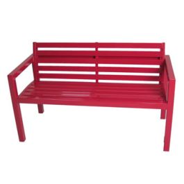 54L Aluminum Bench with Backrest