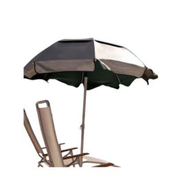6' Diameter Beach Umbrella with 8-Panel Solar Reflective Umbrella Cover