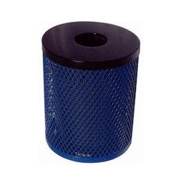 55-Gal. Expanded Metal Trash Receptacle