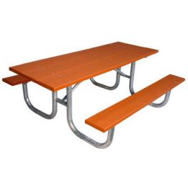 8-Ft. Heavy-Duty Double Sided ADA Recycled Plastic Picnic Table