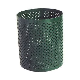 Perforated Pattern Trash Receptacle