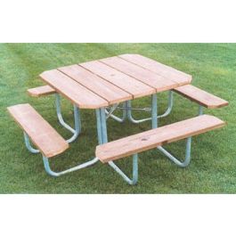 48 Square Wooden Picnic Table
