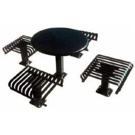 Hamilton Series Solid Top Table with Seats