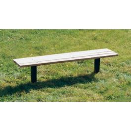 6-Ft. Wooden Flat Slat Park Bench without Back