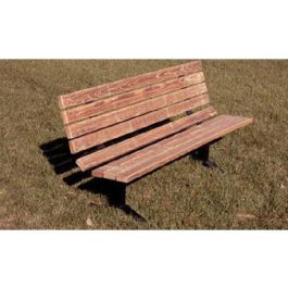 8-Ft. Wooden Single Sided Park Bench