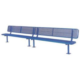 10-Ft. Heavy-Duty Team Bench with Back