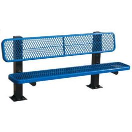 6-Ft. Single Sided Bollard Surface Mount Bench