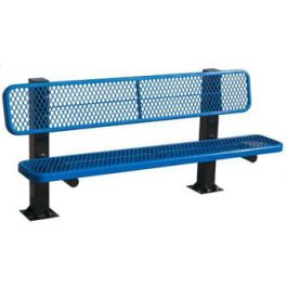 8-Ft. Single Sided Bollard Surface Mount Bench
