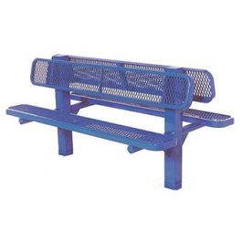 8-Ft. Double Sided Bollard Inground Bench