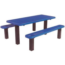 8-Ft. Multi Pedestal Surface Mount ADA Picnic Table