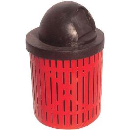 Slat Pattern Trash Receptacle