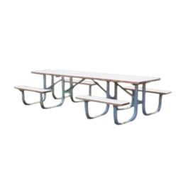 10-Ft. Heavy-Duty ADA Wooden Shelter Picnic Table with 4 legs