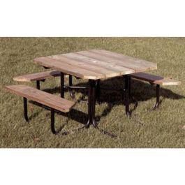 48 Square Recycled Plastic ADA Picnic Table